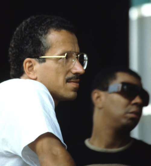 Keith Jarrett photographed in Lugano with Jack De Johnette