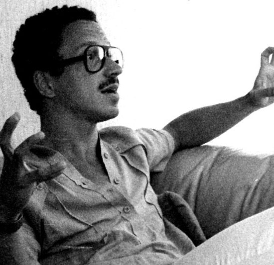 Keith Jarrett photographed in the hotel in Lugano