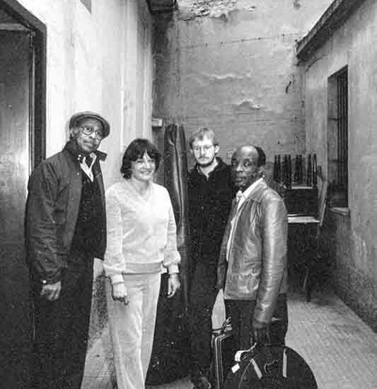 Tommy Flanagan and Lilian Terry in Milan at the Barigozzi recording studio with Jesper Lundgaard (bass) and Ed Thigpen (drum)